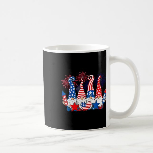 Caneca De Café Gnomos Patriótico Americano Bandeira Custa 4 (Direita)