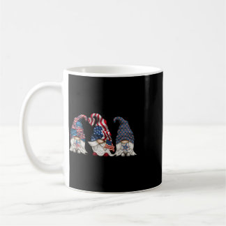 Caneca De Café Gnomos Patrióticos 4 De Julho Gnome Divertido Amor