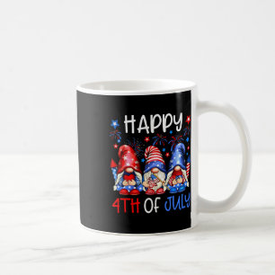 Caneca De Café Gnomos Patrióticos Feliz 4 De Julho EUA Homens Mul