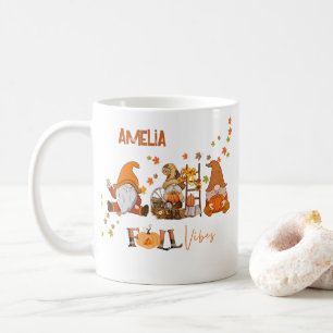 Caneca De Café Gnomos Personalizados Querem Vibes