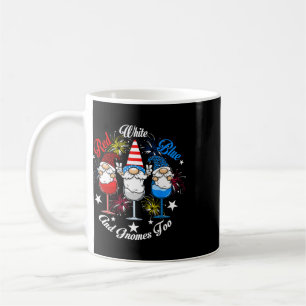 Caneca De Café Gnomos Vermelho Branco Azul Também 4 De Julho Taça