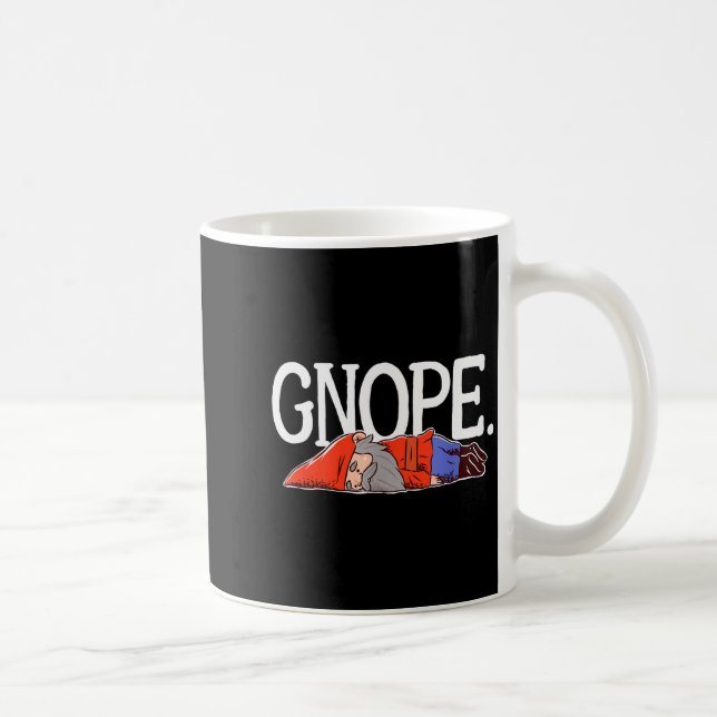 Caneca De Café Gnope Gnome Dwarf Funny Garden Elf Christmas  (Direita)