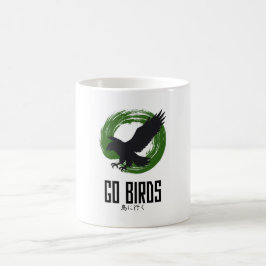 Caneca De Café Go Birds Japanese Style Coffee Mug