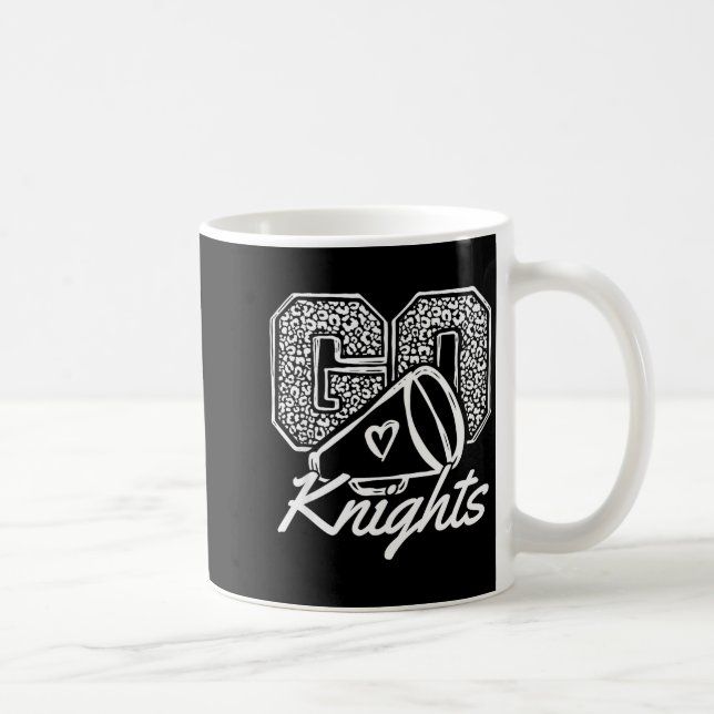 Caneca De Café Go Cheer Knights Srts Name Men Women Boy Girl  (Direita)