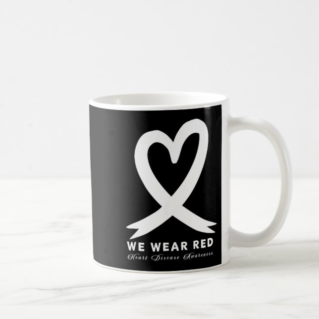 Caneca De Café Go Red In February Heart Disease Awareness Health  (Direita)