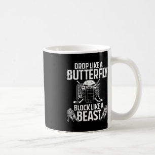 Caneca De Café Goalie De Hockey Divertido Arte Para Homens Mulher
