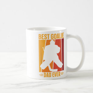 Caneca De Café Goalie Pai De Hóquei No Gelo Coa De Hóquei No Gelo