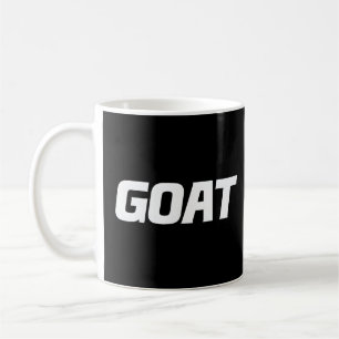 Caneca De Café GOAT - Design de Tipografia Maior de Todos os temp