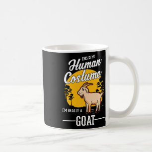 Caneca De Café Goat Human Costume Halloween Goat