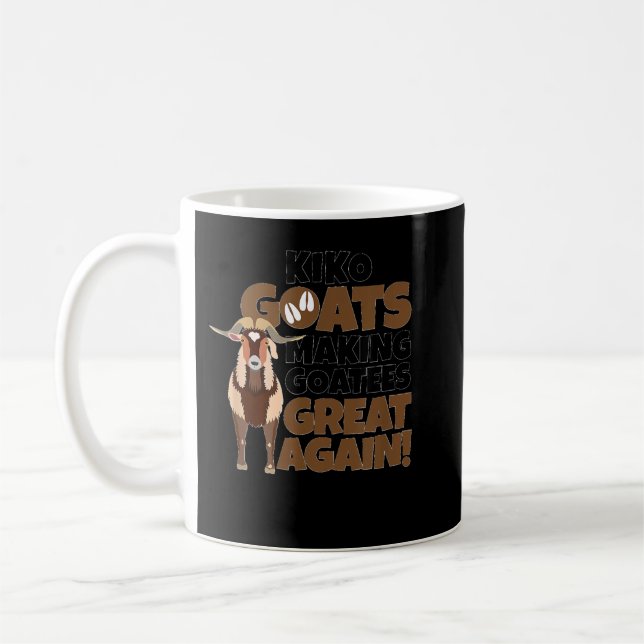 Caneca De Café Goat Lovers Apparel Meme Pet Animal Pun Funny Kiko (Esquerda)