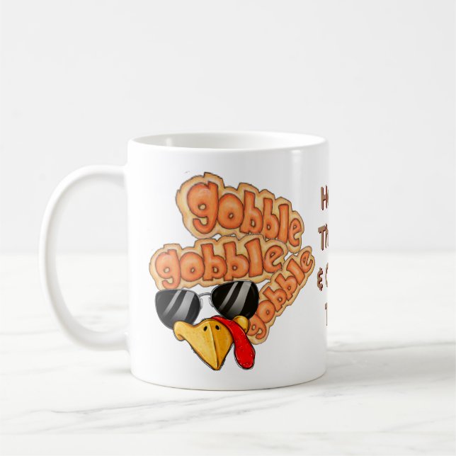 Caneca De Café Gobble Gobble Coffee Mug (Esquerda)