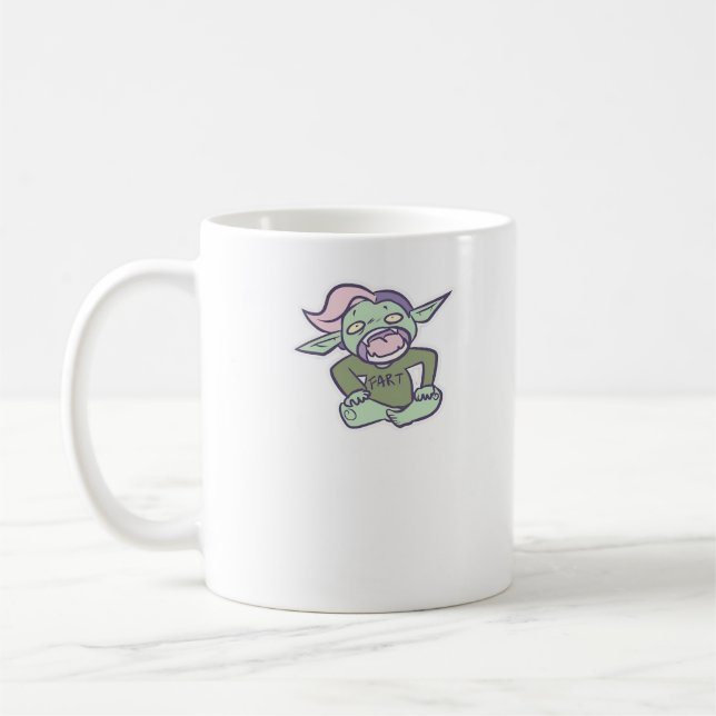 Caneca De Café Goblincore Fart Goblin Classic (Esquerda)