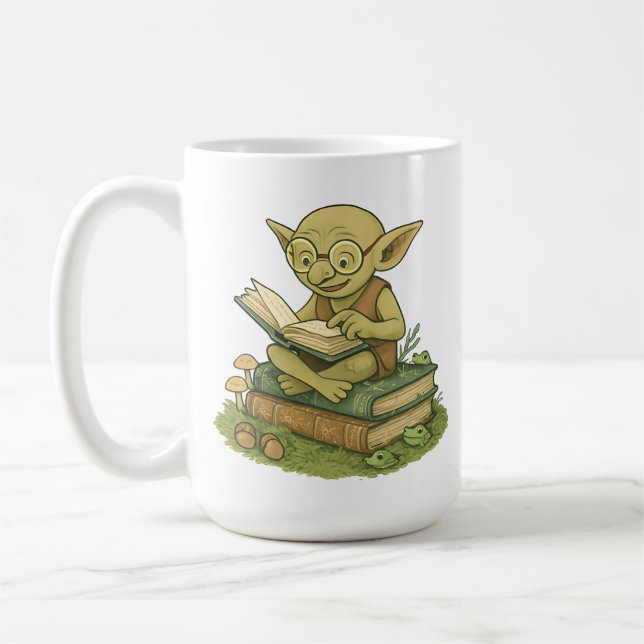 Caneca De Café Goblincore Reading Club Fairy Books (Esquerda)