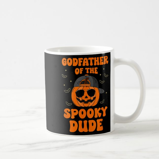 Caneca De Café Godfather Of The Soky Dude Halloween Pumpkin Bday  (Direita)