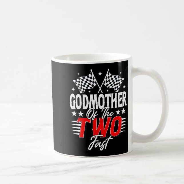 Caneca De Café Godmother Of The Two Fast Second Birthday Racing C (Direita)