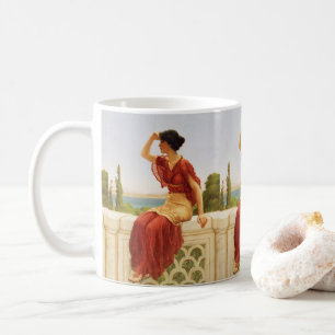 Caneca De Café Godward O Sinal Bela Mulher Retrato Arte