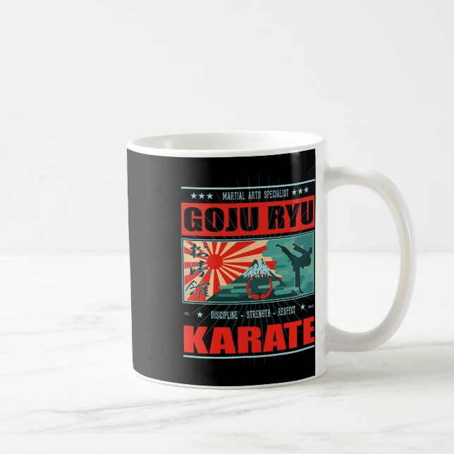 Caneca De Café Goju Ryu Karate Kanji (Direita)