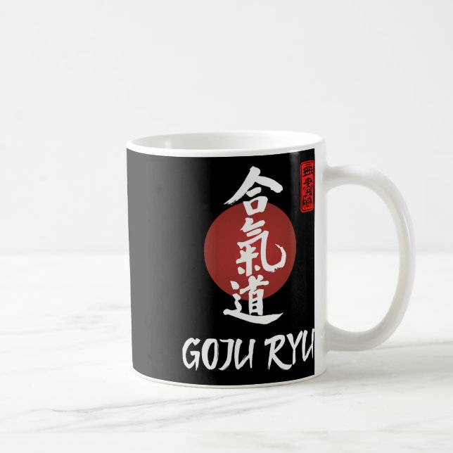Caneca De Café Goju Ryu Karate Uniform Goju Ryu Uniform Calligrap (Direita)