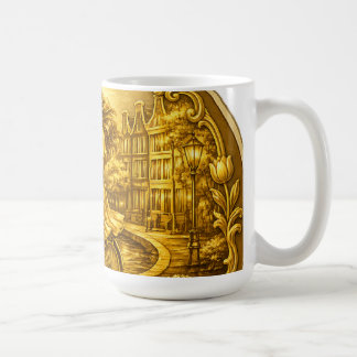 Caneca De Café Gold Amsterdam Arched Bridges Charm