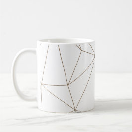 Caneca De Café Gold and white Geometric Mix & Match Mug