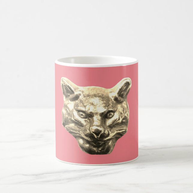 Caneca De Café Golden Cat – Vergoldete Katze Goldener Kater (Centro)