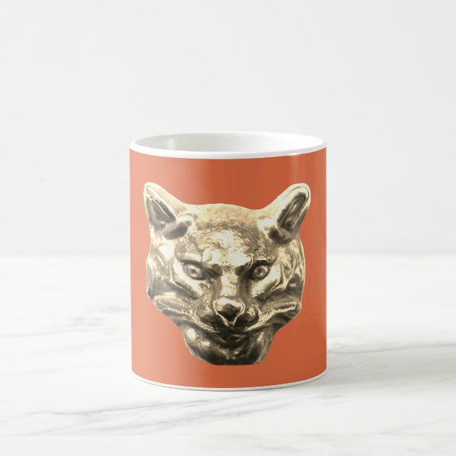 Caneca De Café Golden Cat – Vergoldete Katze Goldener Kater (Centro)