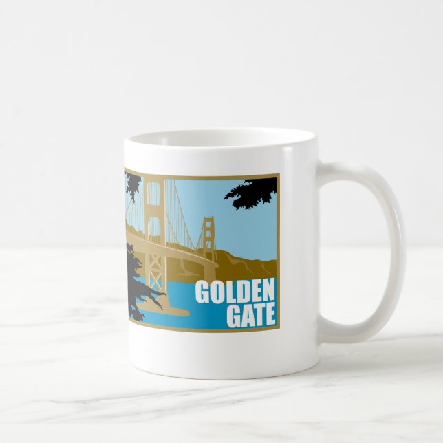 Caneca De Café Golden gate bridge (Direita)