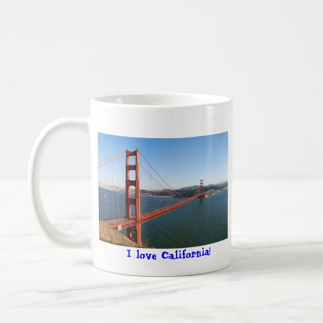 Caneca De Café Golden gate bridge em San Francisco (Esquerda)