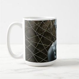 Caneca De Café Golden Grid Muse