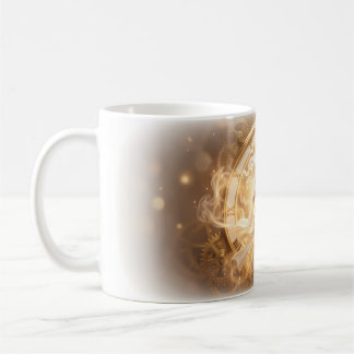 Caneca De Café Golden Heart Through Time Enchantment Mug