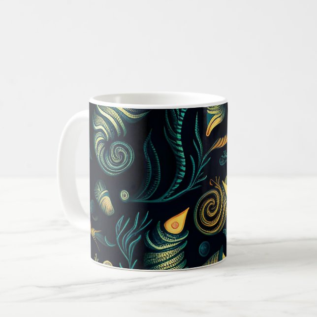 Caneca De Café Golden Reefs (Frente Esquerda)