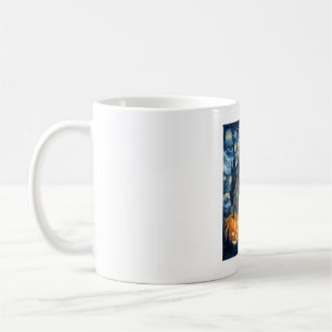 Caneca De Café Golden Retriever Abóbora Noite Estrelada Mãe de Ca