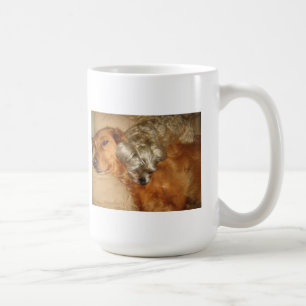 Caneca De Café Golden retriever e Maltipoo - melhores amigos