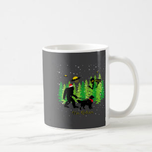 Caneca De Café Golden Retriever Engraçado Pé Grande Natal Alien U