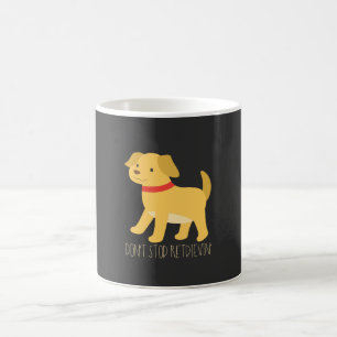 Caneca De Café Golden Retrievers - Não parem de buscar