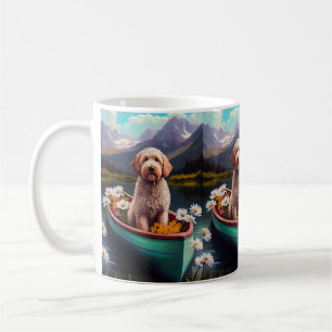 Caneca De Café Goldendoodle em uma Pagaia: Uma Aventura Cênica