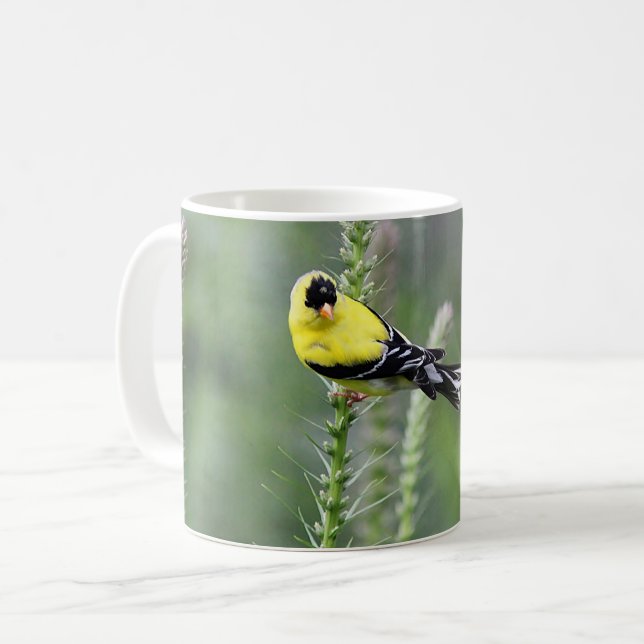 Caneca De Café Goldfinch americano (Frente Esquerda)