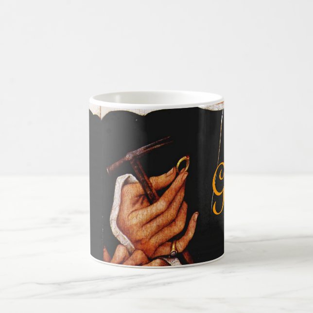 CANECA DE CAFÉ GOLDSMITH,METALWORKER DE PRECIOSO,ARTE JUDAY DOURA (Centro)