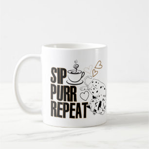 Caneca De Café gole, purr, repetir.w