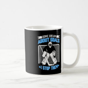 Caneca De Café Goleiro de Hóquei Goleiro de Hóquei no Gelo Hóquei