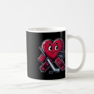 Caneca De Café Goleiro de hóquei no gelo do Dia dos Namorados