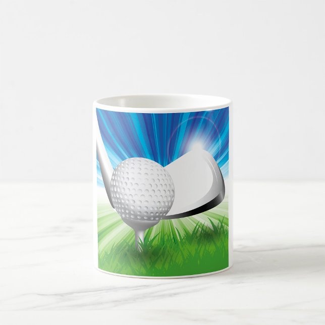 Caneca De Café Golf Ball and Tee Mug (Criador carregado)