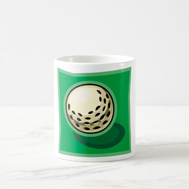 Caneca De Café Golf Ball On Green (Criador carregado)