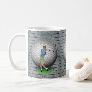 Caneca De Café Golf Balls Golfer Mug