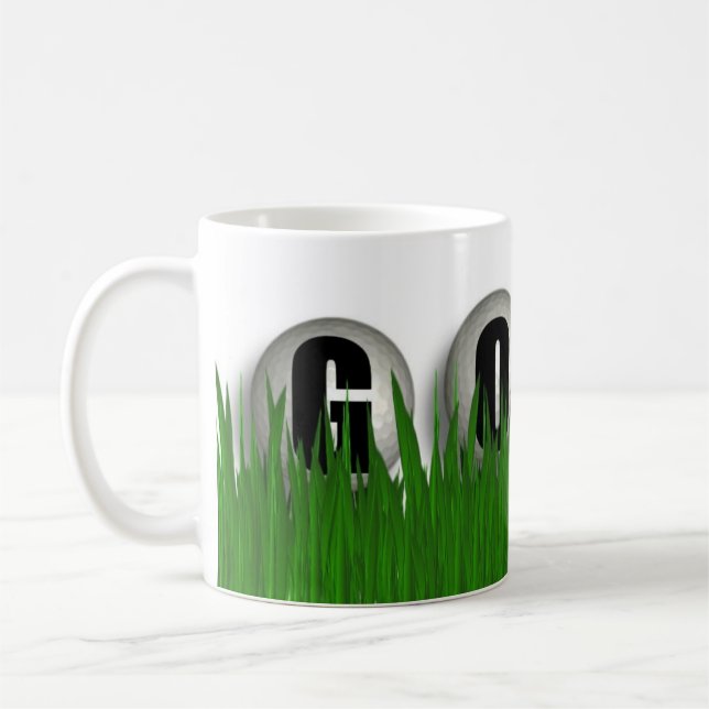 Caneca De Café Golf Bola Golfe Jogo Café Tampão (Esquerda)