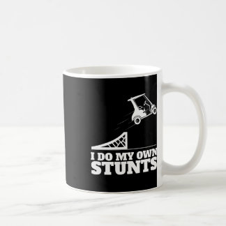 Caneca De Café Golf Cart Accident I Do My Own Stunts Fun Present 