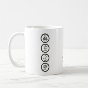 Caneca De Café Golf Comer Dormir Repetir Golfer Personalizado