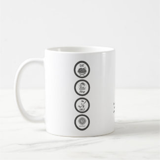 Caneca De Café Golf Comer Dormir Repetir Golfer Personalizado