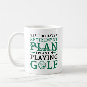 Caneca De Café Golf do Plano de Reforma