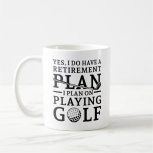 Caneca De Café Golf do Plano de Reforma